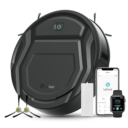 M210P Robot Aspirapolvere 2200Pa Ultra Sottile 7,8cm, Nero