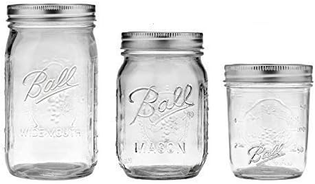 Ball Mason Jars 8 oz, 16 oz, 32 oz 
