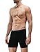 DAVID ARCHY Men's Boxer Briefs, 3 Pack Rayon Made From Bamboo Cool Underwear with 3D Support Pouch,Soft and Durable for Men