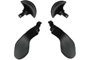 LiXiongBao 4PCS Metal Back Paddles for PS5 DualSense Edge Controller,Paddles Trigger Buttons Replacement Interchangable Parts for PS5 DualSense Edge Wireless Controller(Black) [video game]