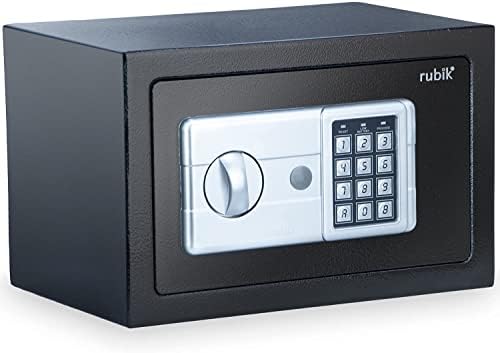 Rubik Safe Box with Key and Pin Code Keypad Lock for Money Cash Jewelry ...