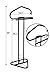 WILSHINE Men’s Valet Stand Suit Clothes Valet Rack Stand for Men Black Metal
