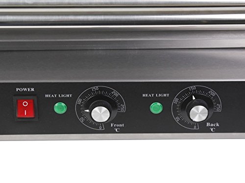 Commercial 30 Hot Dog 11 Roller Grill Cooker Machine With cover CE
