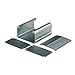 Eightwood Aluminum Project Enclosure Box Electronic Case for PCB Circuit Board DIY- 4.32 x 3.74 x 2.17 inch (L*W*H) Built-in Slot Extrusion Box