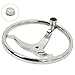 HYDDNice 3 Spoke Stainless Steel Boat Steering Wheel 13-1/2