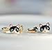 Cute Cat and Fish Stud Earring