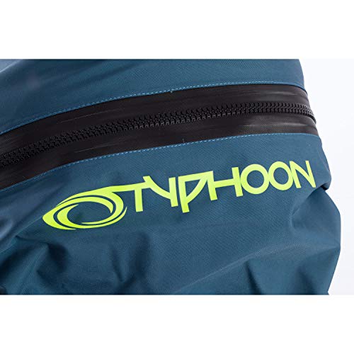 Typhoon Kids Youth Junior Rookie Drysuit Dry Suit Neoprene Seals Grey/Teal. Breathable - Thumbnail 2