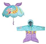 Kidorable Mermaid Raincoat and Umbrella Set (6/6X)