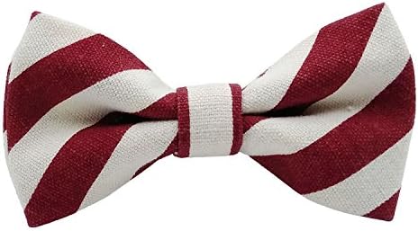 Startby Boys Kids Linen Elastic Band Bow Ties Pre Tied