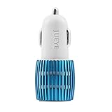 HAIXUN 2-Port Mini Universal Dual USB Car Charger Adapter For Smart Mobile Phone, Portable Car Charger for Iphone, IPad, Ipod, Smart Phone, Tablets (Blue)
