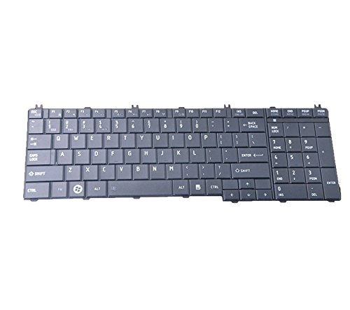 Eathtek Replacement Keyboard for Toshiba Satellite L775D-S7110 L775D-S7112 L775D-S7132 L775D-S7107 L775D-S7108 C655-S5128 C655-S5305 S5307 S5310 NSK-TNOSV 01 NSK-TN0SV Series Black US Layout - Thumbnail 3