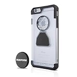 Rokform iPhone 6/6s PLUS Crystal Series Case/Cover, Slim, Rugged, Ultra Protective, Reinforced TPU Corners Molded to Tough Polycarbonate, Mounts anywhere and includes  Proven Safe Magnetic Car Mount, Crystal Clear 302320
