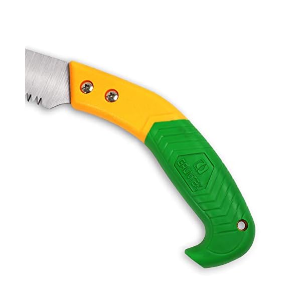 GRÃNTEK GartensÃ¤ge BARRAKUDA 300 mm, BaumsÃ¤ge, Impuls gehÃ¤rtete aggressive Spezial-Zahnung, HandsÃ¤ge, rutschfester gummierter Griff, praktischer Halter mit GÃ¼rtelclip, HolzsÃ¤ge SÃ¤ge AstsÃ¤ge – Bild 7