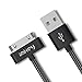 Samsung Galaxy Tab Cable, IMKEY Premium 6.5 Feet Tangle-Free Braided USB to 30 Pin Sync Data Fast Charging Cable for Samsung-Galaxy Tab 2 10.1