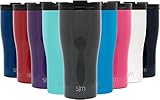 Simple Modern 15oz Journey Travel Mug with Straw - Vacuum Insulated Tumbler Flask 18/8 Stainless Steel Hydro Thermos Cup - Slate