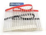 microtivity 1N4004 1A 400V Rectifier Diodes (Pack of 50)