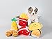 ZippyPaws NomNomz - Dog Squeaky Toys to Keep Them Busy, Funny Food Plush for Small & Medium Dogs, Cute Stuffed Puppy Toy, Pet Products, Gift for Dogs of All Breeds, Soft and Cuddly - Sushi
