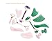 Rose Quartz Gua Sha Facial Tool Set by Esmee | 3 in 1 Premium Guasha Kit | 100% Real Rose Quartz Crystal | Anti-aging Beauty Therapy for Massage and Skin Rejuvenation (rose quartz)