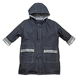 FIT RITE Boys Hooded Waterproof Long Raincoat with Reflective Stripes