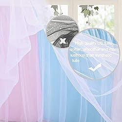 Suppromo 9ft Rainbow Tablecloth Unicorn Tulle Table