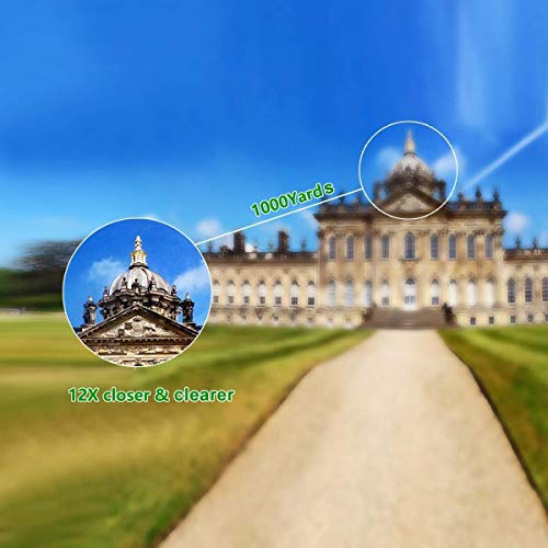 12x50 Monocular Telescope, HOKONE HD Compact Monocular Scope With Retractable Eyepiece, Phone Clip and Waterproof BAK4 Prism for Bird Watching/ Outdoors /Hunting/Camping/ Ball Games/ Concerts - Thumbnail 7