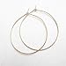 Hammered Gold Filled Wire Hoops