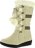 Reneeze Womens Coco-1 Flat Heel Mid Calf Boots