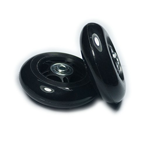 YongXuan Mute Wear-Resistant Luggage Suitcase Replacement Wheels Kit Inline Outdoor Skate Replacement Wheels (80mm × 24mm)