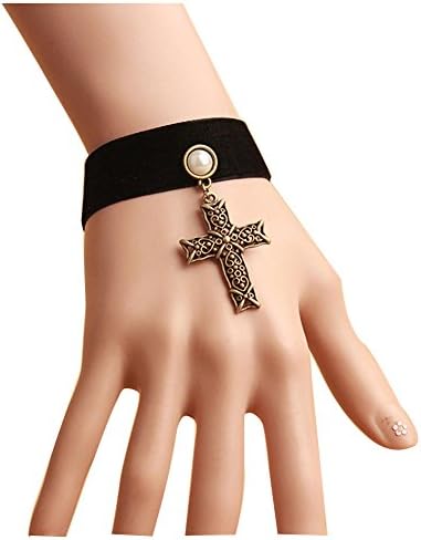 Sumery God Bless Vintage Cross Bracelets for Women