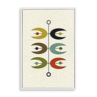 Framed Canvas Wall Art Abstract Colorful Canvas Prints Home Artwork Decoration for Living Room,Bedroom - 16x24 inches