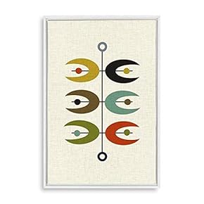 Framed Canvas Wall Art Abstract Colorful Canvas Prints Home Artwork Decoration for Living Room,Bedroom - 24x36 inches