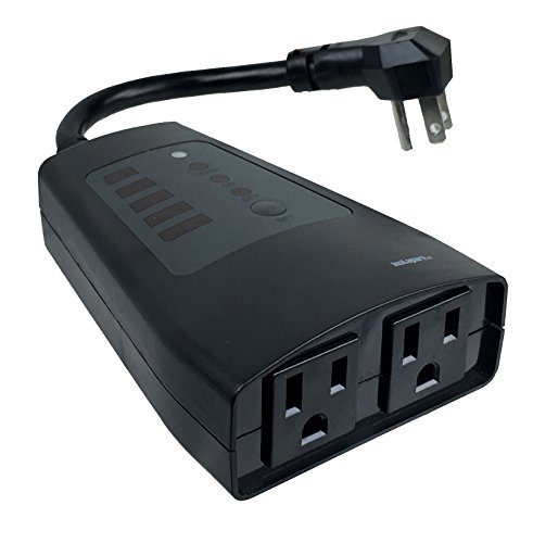 Instapark LCT-1U 15 Amp Heavy duty 24 hour Plug-in Photoelectric Outdoor Timer with Dual 3-pin Grounded & Polarized Outlets Single