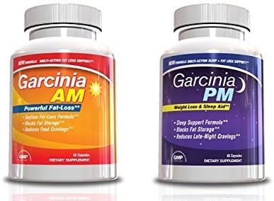 Garcina A.M. + P.M. 24 Hr Weight Loss Supplement & Sleep Aid Kit, 30 Day Supply, Best Weight Loss Stack by Genetic Solutions