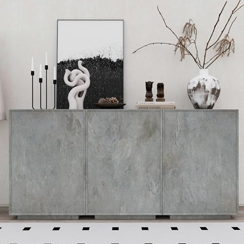 VEELIKE Grey Concrete Wallpaper Peel and Stick 15.7x118 Inches Cement Wall paper Self Adhesive Waterproof Textured Vinyl Removable Contact Paper for Kitchen Backsplash Bathroom Cabinet Wall Decor
