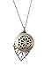 The Oil Collection Antique Bronze Diffuser Necklace with Leaf Charm