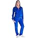 Mavis Garments Womens 2 Piece Sweatsuits Tracksuits Velvet Outfits Hoodie & Pant