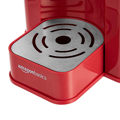 Amazon Basics Single Serve Capsule Coffee Maker, Red Pricepulse