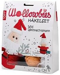 'NEW PRODUCT "Willi Santa Funny Wollowbies Hook Set with German Instructions, Wanted and Fabric for amazing santa