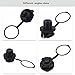 Yosoo 2pcs Screw Air Valve Replacement, Inflatable Rubber Dinghy Raft Boat Spiral Air Plugs, One-way Inflation Replacement for Rubber Dinghy Raft Kayak Pool Boat Airbeds, Black