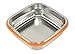 Mighty Hippo SQUARE Stainless Steel Food Container (Size: SMALL) - Perfect For Snacks (Leak Proof/Dishwasher Safe/Reusable/Food Safe/Metal/BPA Free)
