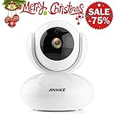 ANNKE IP Camera 720P Smart Wireless Security Camera,Plug and Play, Motion Detection, Mobile Push Alerts