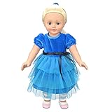 Highmall High Simulation Baby Doll's Clothes Dark Blue Dress for 14 - 16 inches Dolls