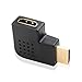 Cable Matters 2-Pack Flat Right Angle HDMI Adapter (HDMI 90 Degree Adapter) with 4K and HDR Support