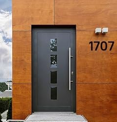 Self-adhesive House Number,5 Inch Black House