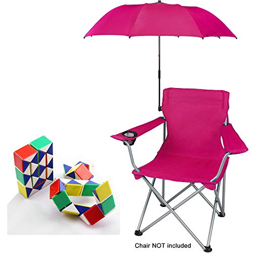 Ozark Trail Attachable Umbrella for Outdoor Folding Chair, Red - Umbrella ONLY