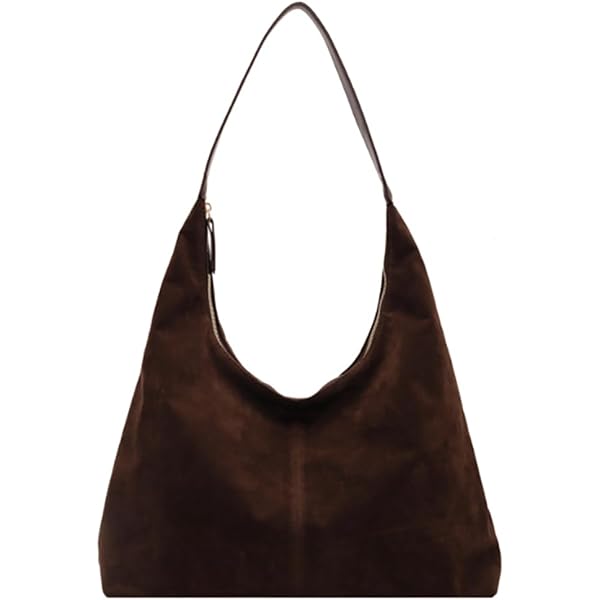 Trendy Suede Tote & Crescent Shoulder Bag for Women