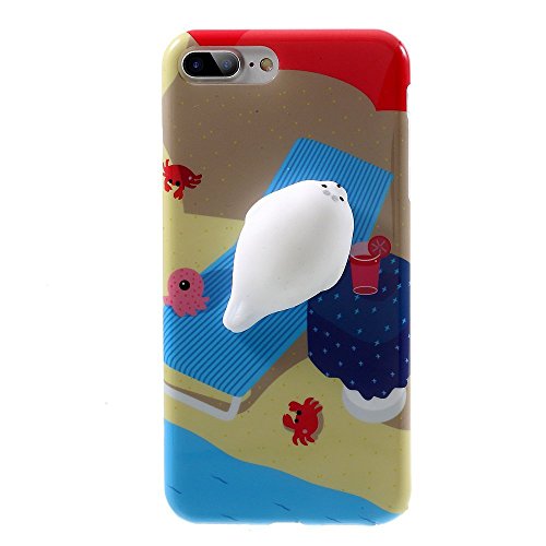 Huawei P10 Case,Polar Bear Sleepy Squishy Cat Chicken Finger Pinch 3D Silicone Relax Poke Squishy Toys Kawaii Animals TPU Case for Huawei P10 (5.1") 2017(Polar Bear)