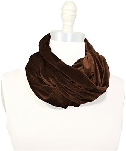Infinity Loop Scarf Soft Plush Velvet Many Colors Women's Warm Fall Winter Accessory Made in the USA