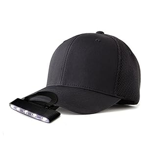 Oramics hoofdlamp 5 LED lichte lamp klemlamp voor kap/muts ideaal voor hobby wandelen camping handen vrij
