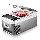 Ausranvik 19 Quart Car Fridge Car Freezer Portable Refrigerator, -4 F Degree True Freezing, 12V/24V DC and 110V AC